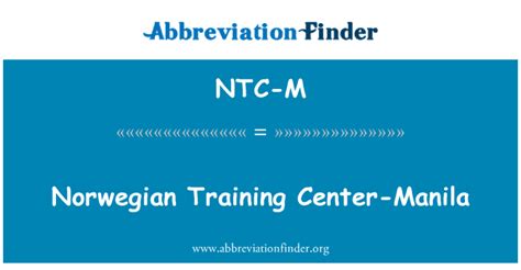 NTC Abbreviation Meaning .